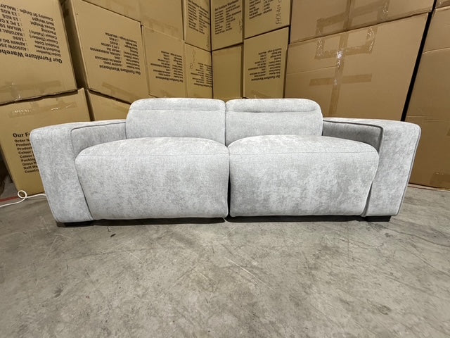 Watford 2 seater with electric recliners Light Grey