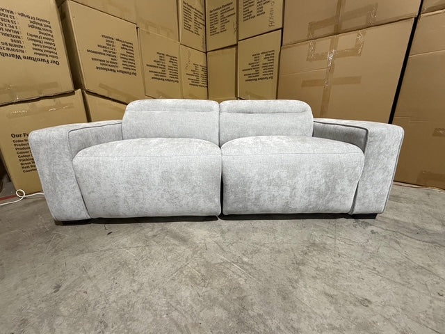 Watford 2 seater with electric recliners Light Grey