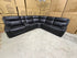 Nikki 6 PCE modular lounge with 2x inbuilt electric recliners in Black