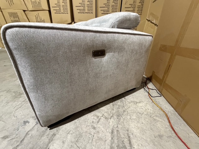 Watford 2 seater with electric recliners Light Grey