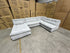 Luxor Modular Reversible Chaise Lounge Light Grey