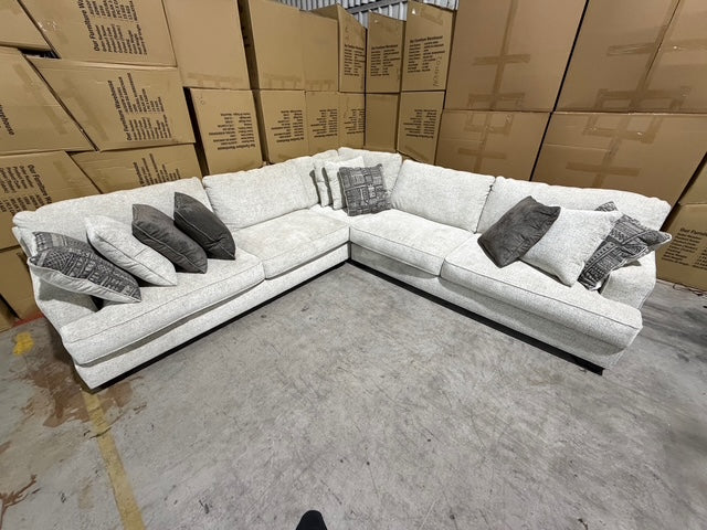 Cyprus 3pce Corner Lounge Inc 10 Scatter Cushions