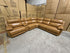 Modena Modular Lounge with 3x Electric recliners Tan leather match