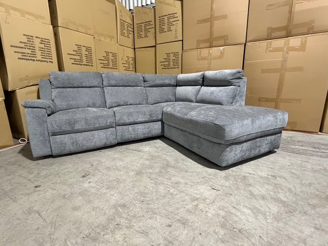 Sloane RHF chaise lounge with power recliner Licorice
