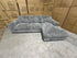 Willow RHF chaise lounge in grey Super Cord