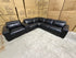 Arlo 6 Piece Modular Lounge dual motor recliners in black