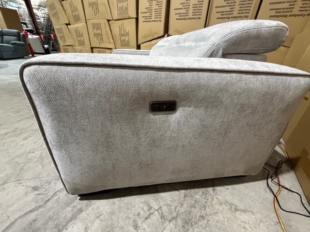 Watford 2 seater with electric recliners Light Grey