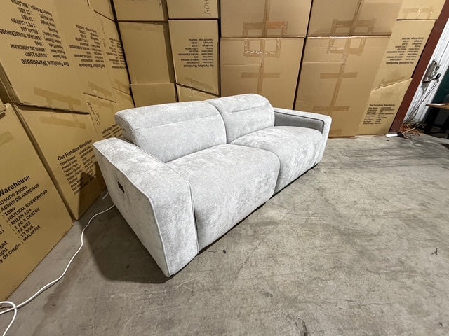 Watford 2 seater with electric recliners Light Grey