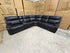 Nikki 6 PCE modular lounge with 2x inbuilt electric recliners in Black
