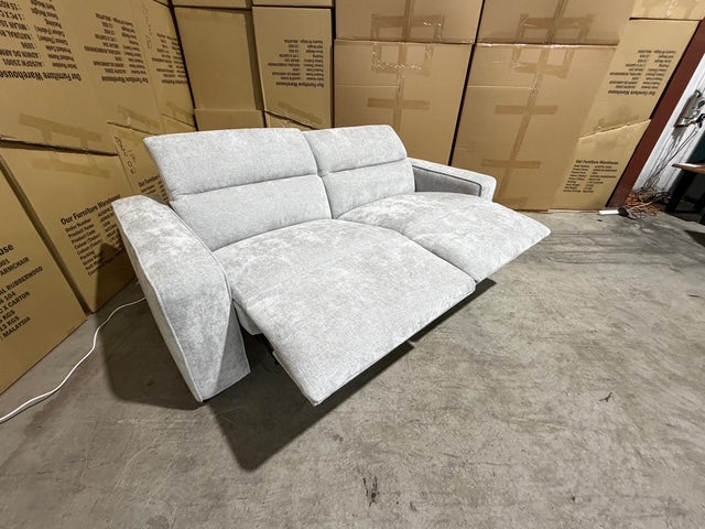 Watford 2 seater with electric recliners Light Grey