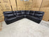 Nikki 6 PCE modular lounge with 2x inbuilt electric recliners in Black