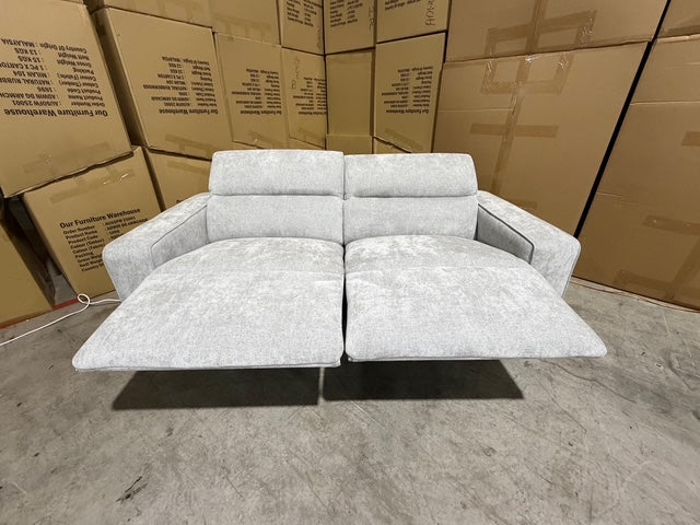 Watford 2 seater with electric recliners Light Grey