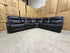 Nikki 6 PCE modular lounge with 2x inbuilt electric recliners in Black