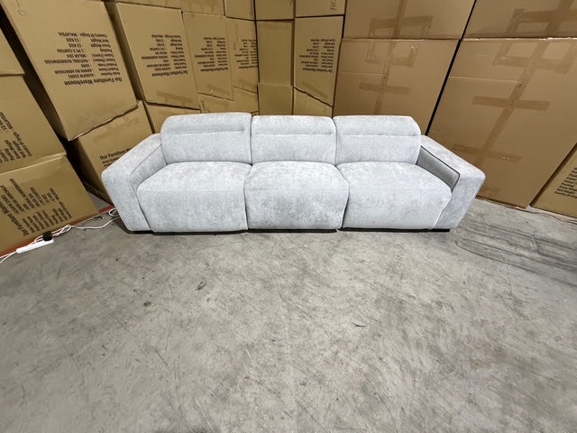 Watford oversize 3 seater with electric recliners Light Grey