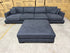 Prince 4 seater Lounge + Ottoman Licorice Colour