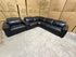Arlo 6 Piece Modular Lounge dual motor recliners in black