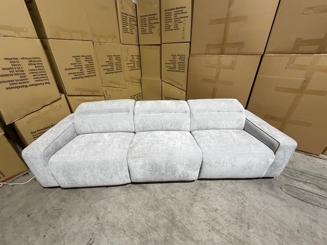 Watford oversize 3 seater with electric recliners Light Grey