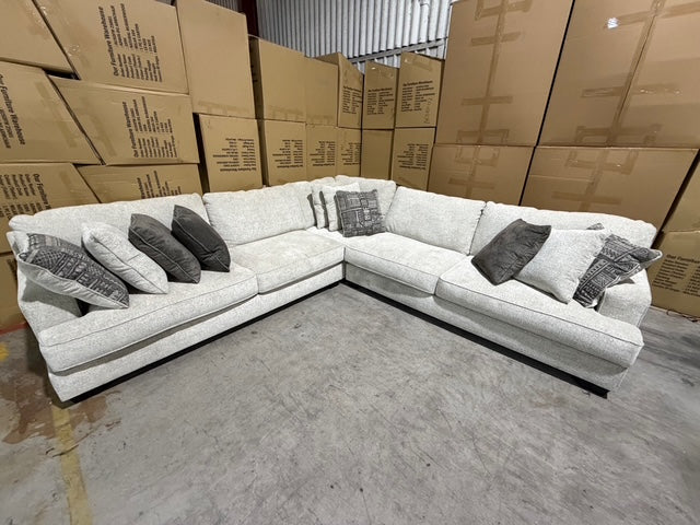 Cyprus 3pce Corner Lounge Inc 10 Scatter Cushions