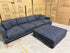 Prince 4 seater Lounge + Ottoman Licorice Colour