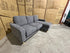 Senna 3 seater Lounge with Reversible chaise + Sofa Bed Dark Grey