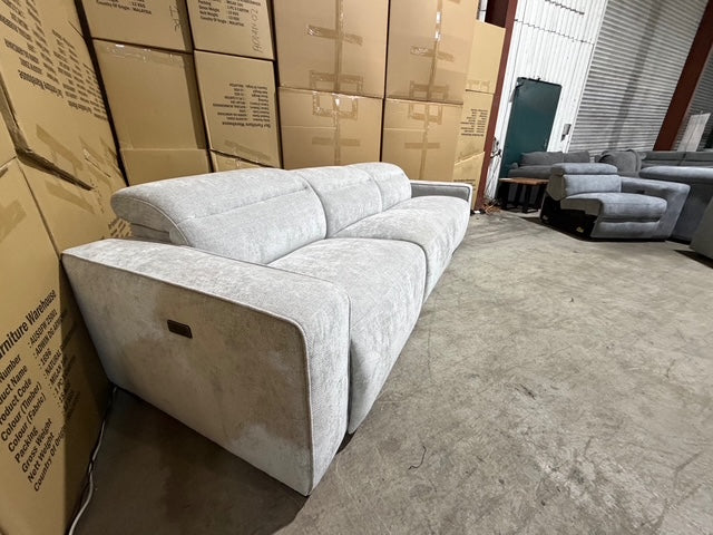 Watford oversize 3 seater with electric recliners Light Grey