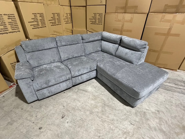 Sloane RHF chaise lounge with power recliner Licorice