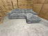 Willow RHF chaise lounge in grey Super Cord