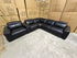 Arlo 6 Piece Modular Lounge dual motor recliners in black