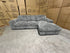 Willow RHF chaise lounge in grey Super Cord