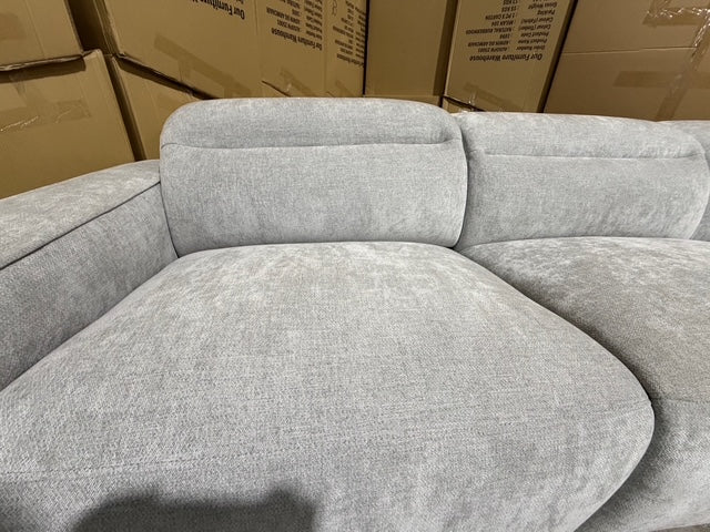 Watford oversize 3 seater with electric recliners Light Grey