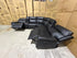 Nikki 6 PCE modular lounge with 2x inbuilt electric recliners in Black