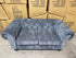 Jester 2 seater sofa (f)(g) 25117 in Super Glamour #17a(fx-55) licorice