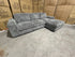 Willow RHF chaise lounge in grey Super Cord