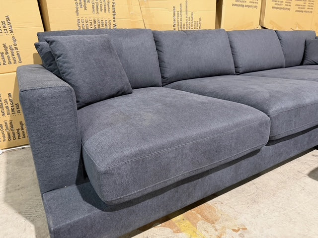 Prince 4 seater Lounge + Ottoman Licorice Colour
