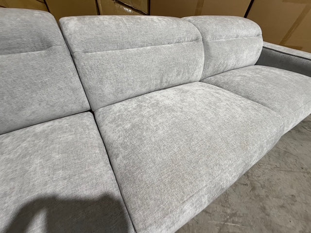 Watford oversize 3 seater with electric recliners Light Grey
