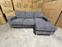 Senna 3 seater Lounge with Reversible chaise + Sofa Bed Dark Grey