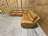 Modena Modular Lounge with 3x Electric recliners Tan leather match