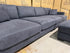 Prince 4 seater Lounge + Ottoman Licorice Colour