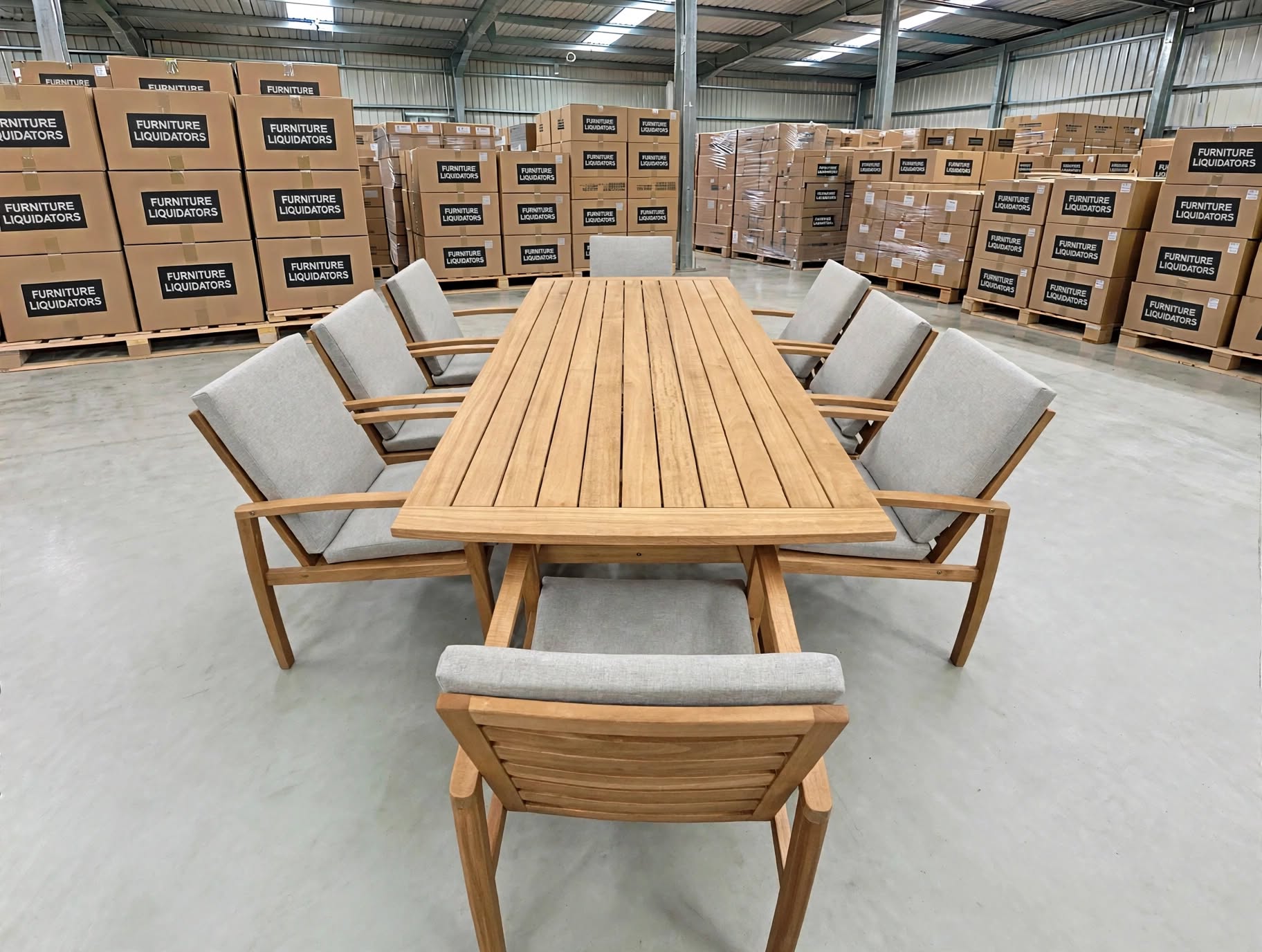 Sawyer 9pce Outdoor Setting 2400 table 8 X Chairs