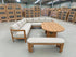 Volare Outdoor Dining Setting CNR Lounge 1700 Table & Bench Seat