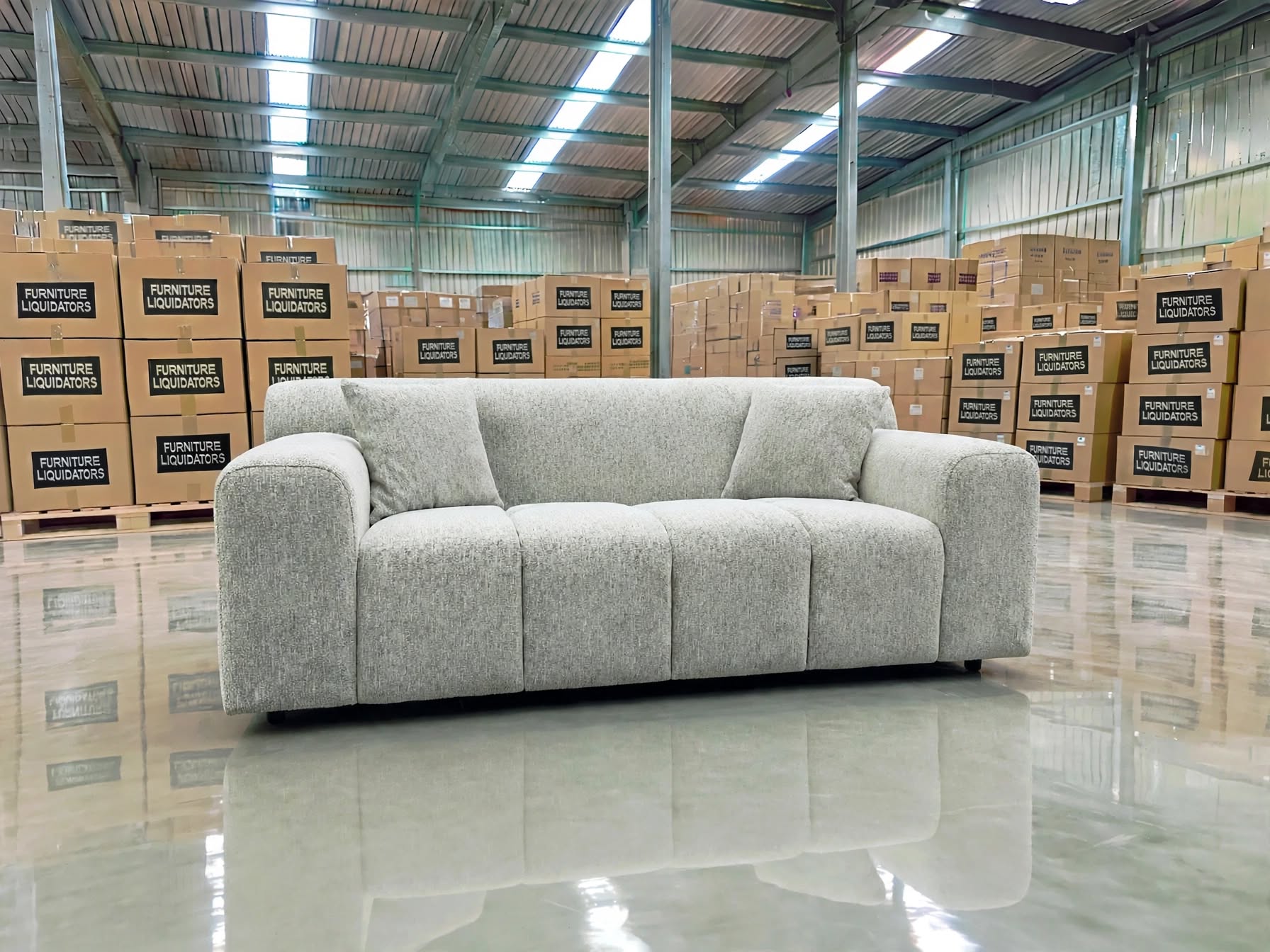 Bobbi 2 Seater Sofa In Natural