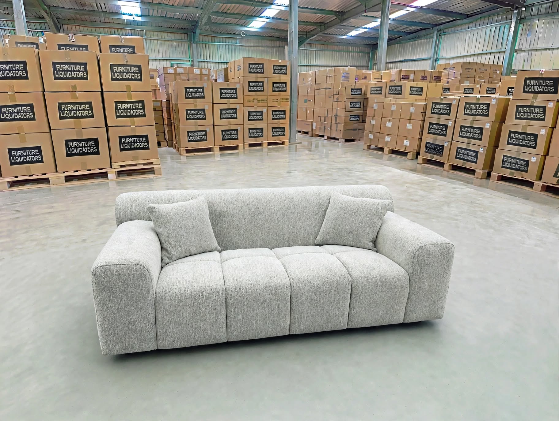 Bobbi 2 Seater Sofa In Natural