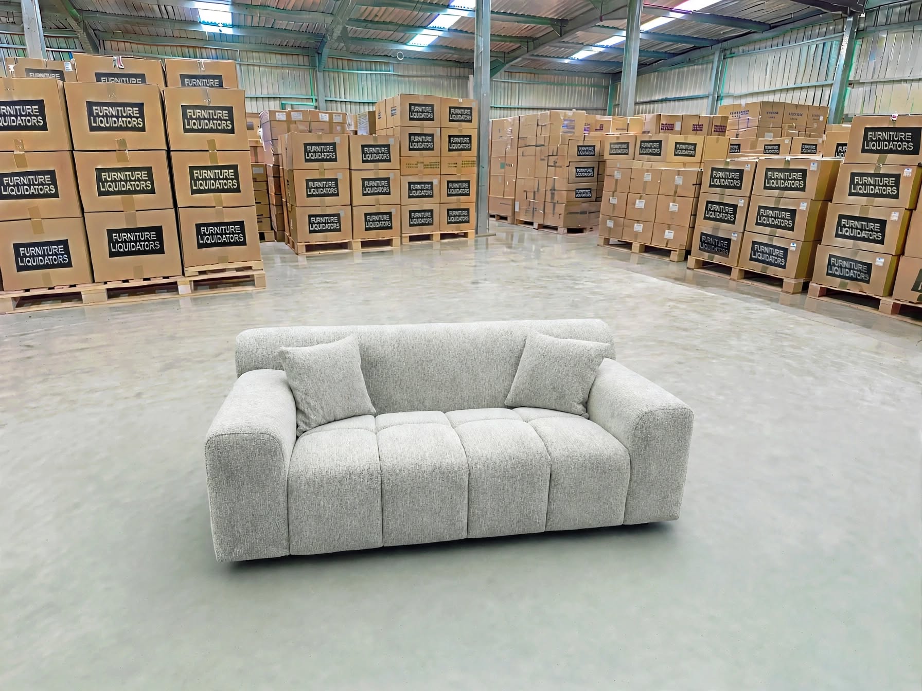 Bobbi 2 Seater Sofa In Natural