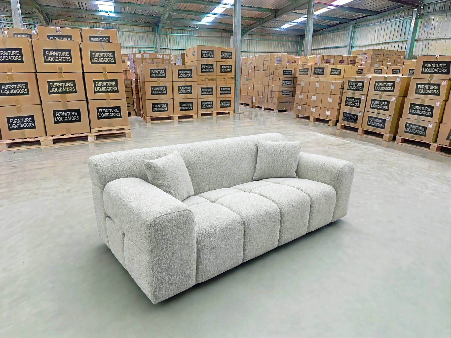 Bobbi 2 Seater Sofa In Natural