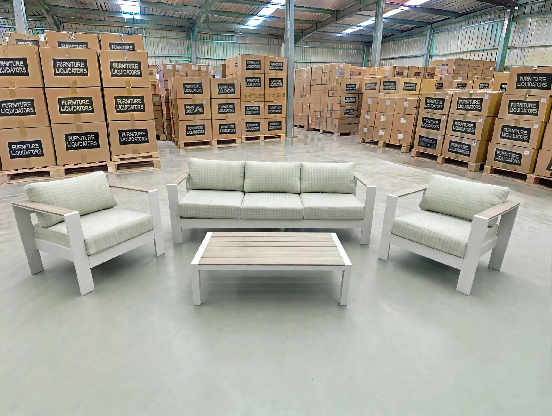 Belden 4PCE Outdoor Lounge Inc Coffee Table
