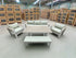 Belden 5PCE Low Dining Setting Table, Bench, Sofa, 2x Single