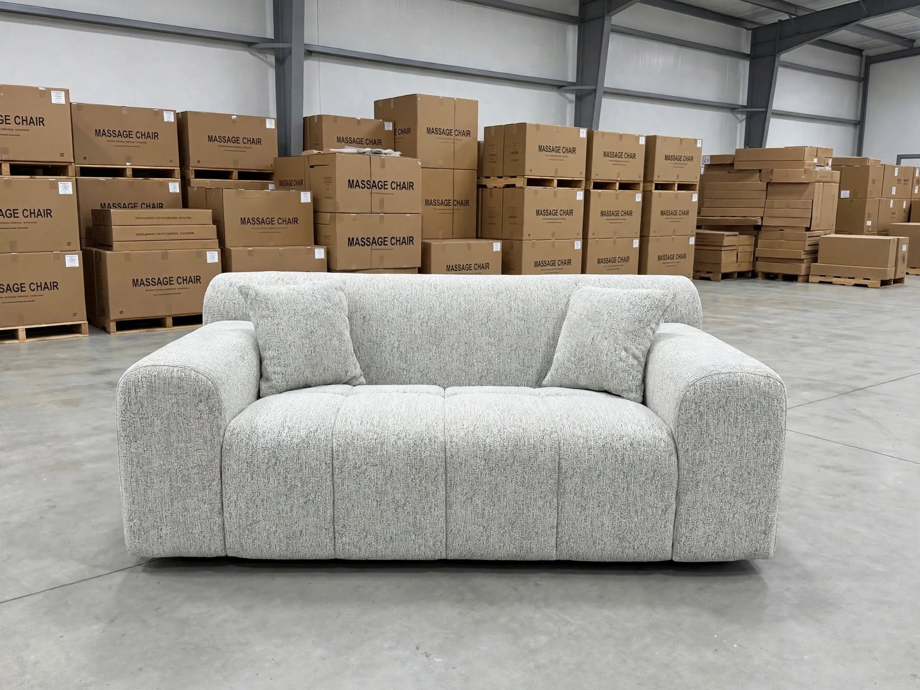 Bobbi 2 Seater Sofa In Grey