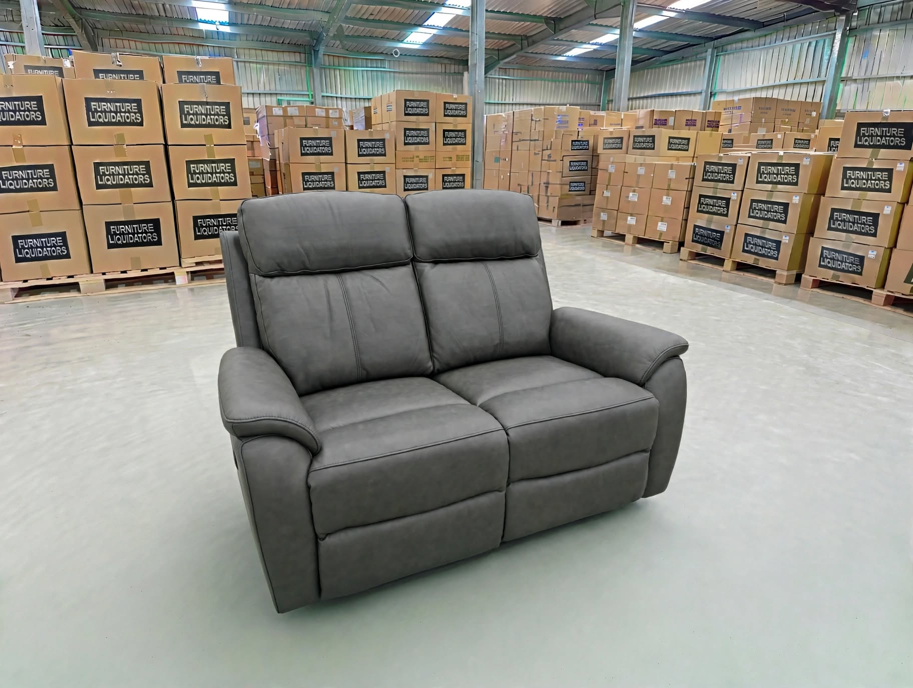 Icon 2 Seater With Triple Mech Electric Seat, Headrest & Lumbar In Matte Black