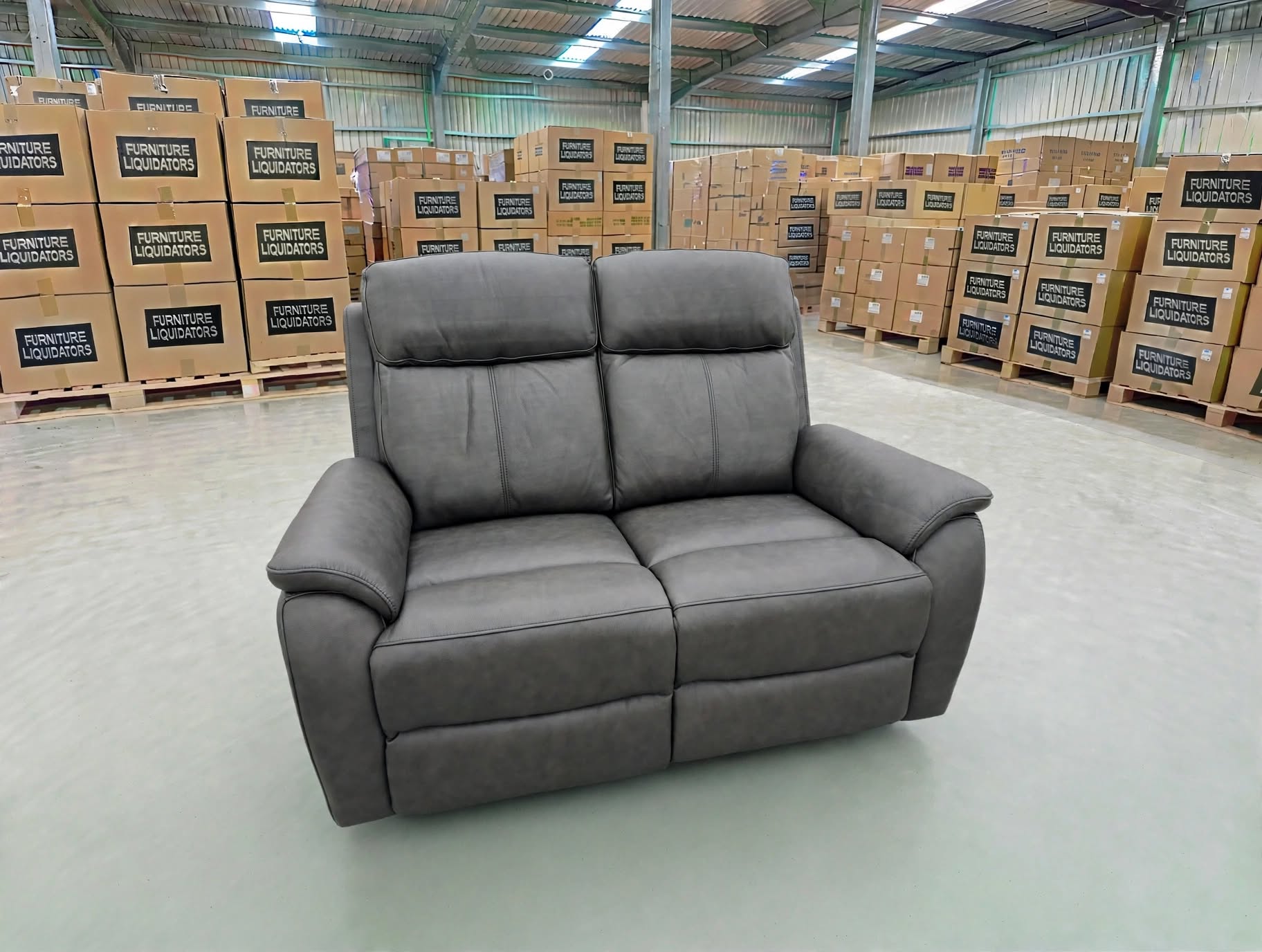 Icon 2 Seater With Triple Mech Electric Seat, Headrest & Lumbar In Matte Black