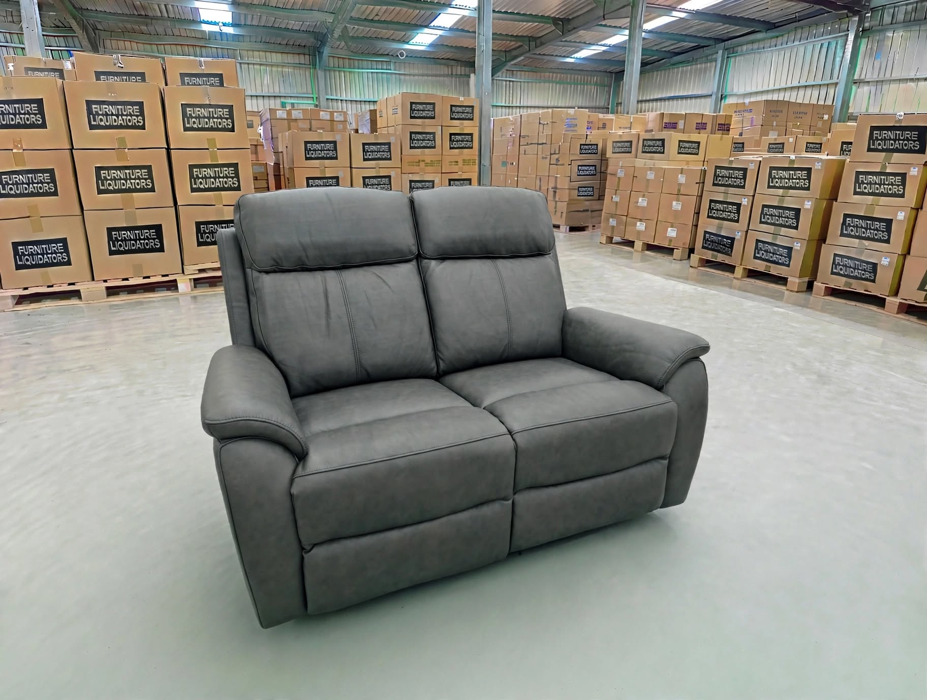 Icon 2 Seater With Triple Mech Electric Seat, Headrest & Lumbar In Matte Black